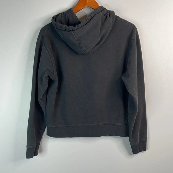 OBEY Graphic Logo Long Sleeve Hoodie Sweatshirt Black Kangaroo Pocket *As Is* M - Picture 6 of 12